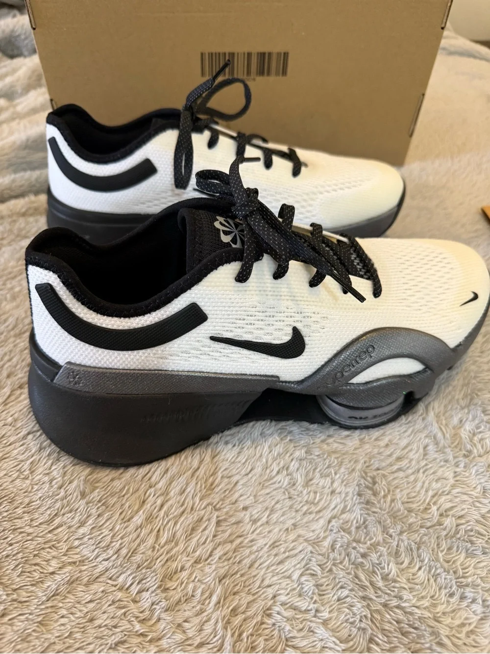 Nike Women's Air Zoom SuperRep Sneakers in White and Black